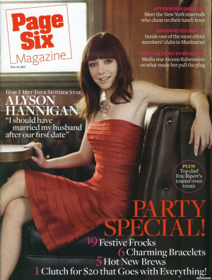alyson hannigan quotes funny magazine covers page six magazine ...
