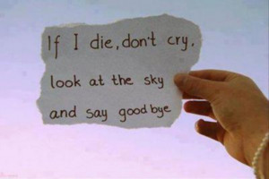 If I Die, Dont Cry
