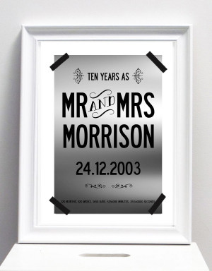 personalised-10-year-wedding-anniversary-print-with-your-name-and-date ...