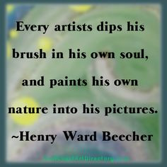 Art Quote by Henry Ward Beecher More