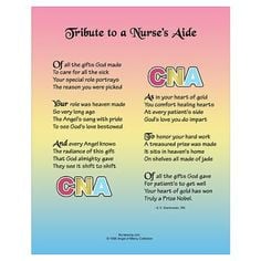 CNA Motivational Quotes | Tribute to a CNA Wall Art Poster