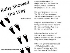 Black History Month Poem - Ruby Showed the Way