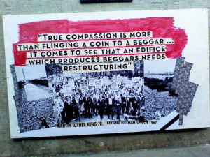 Streetart graffiti tagging bristol mlk jr