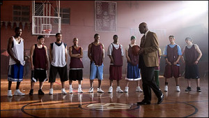 ... players in a scene from the inspirational sports drama 