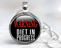 Quote necklace, Sarcastic quote Funny Weight Pendant, Dieting, foodies ...