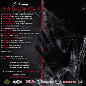 rich homie quan i promise i will never stop going in mixtape tracklist