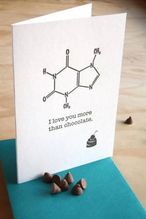 Father's day Letterpress card, Molecular structure molecule - 'I love ...