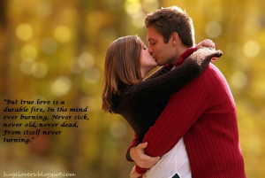 Romantic Couples with quote