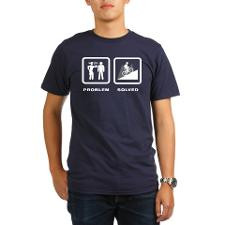 Mountain Biking Organic Men's T-Shirt (dark) for