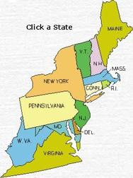 State United Northeast Region Map