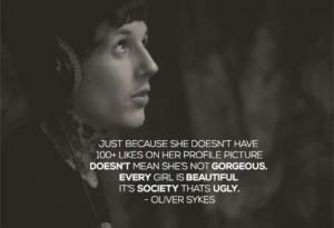 Oliver Sykes - quote on beauty #BMTH