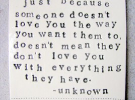 don't think I've ever heard this exact quote before, but know I'm ...