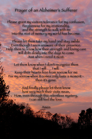 Bonnie T. Barry › Portfolio › Prayer of an Alzheimer's Sufferer