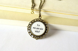 Elvish Love Message Tolkien Quote Necklace. Valentine's LOTR jewelry ...