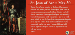 St. Joan of Arc, pray for us!