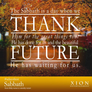 appreciative off all that has been given to you. Have a Happy Sabbath ...