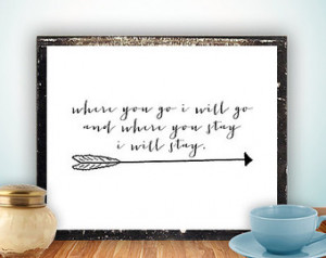 Scripture Printable, Bible verse in spirational quote arrow print wall ...