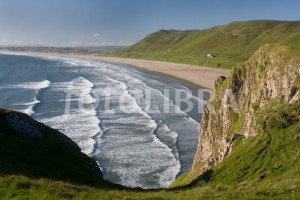 Rhossili Bay Gower Peninsula Wales view of Rhossili Bay Gower