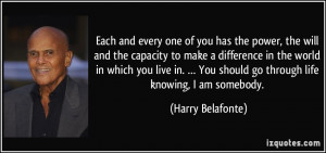 More Harry Belafonte Quotes