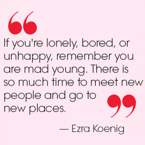 Vampire Weekend frontman Ezra Koenig gave us his best college advice ...