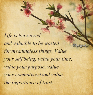 Value the importance of trust