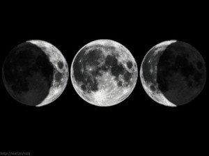 The Triple Goddess or triple moon is a Goddess symbol that represents ...
