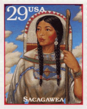 shoshone indian sacagawea who led lewis and clark and the corps of ...