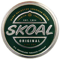 Grizzly Mint Can Skoal Chewing Tobacco Flavors Doblelol