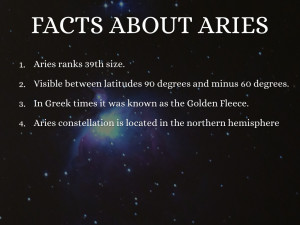 FACTS ABOUT ARIES