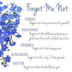 forget me not...Rachel Ledford More