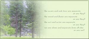 spiritual inspirational thoughts - we are alone and separate