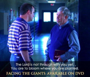 Facing the Giants movie quote. And remember....Prepare for rain!