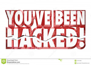 ... Online Security Crime Red Letters To Warn Your Safety Has Compromised