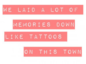 Jason Aldean Tattoos On This Town Song Lyric Art by thelyricshoppe, $ ...