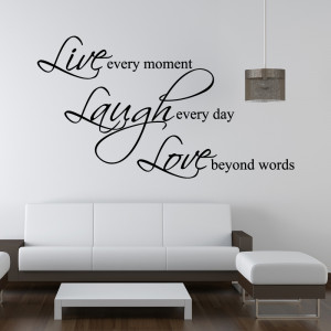 tweet live laugh love wall sticker wall stickers from abode wall art