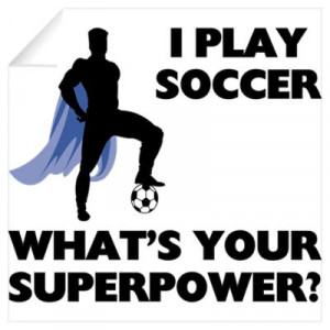 CafePress > Wall Art > Wall Decals > Soccer Superhero Wall Decal