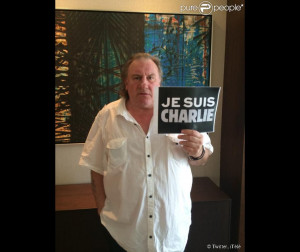 Gérard Depardieu soutient Charlie Hedbo depuis la Turquie. Photo ...