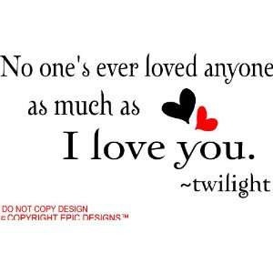 love you twilight cute wall quotes decals sayings vinyl Home