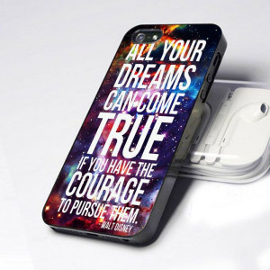 Dreams True Disney Quote iphone 5 case--My favorite quote