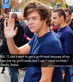 1d facts, girlfriend, harry styles, love, one direction