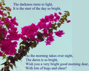 Cute good morning poems for her!