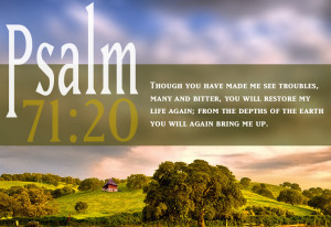 Bible Verses Psalm 71:20 Scripture Landscape HD Wallpaper