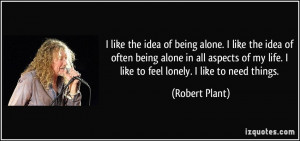 Like Being Alone Quotes
