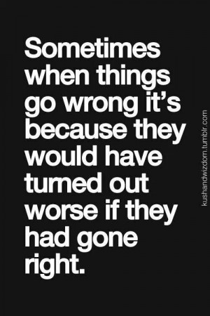 When things go wrong.