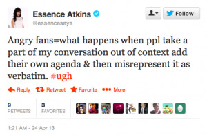Essence Atkins Says Tyler Perry Quote Was Taken Out of Context