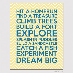 Chevron BOYS QUOTE PRINT Nursery Print Personalized by ofCarola, $15 ...