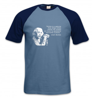 Politics Quote Einstein short-sleeved baseball t-shirt