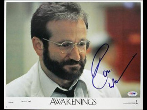 Robin Williams Awakenings Signed 11x14 Photo Lobby Card Psa #i626422