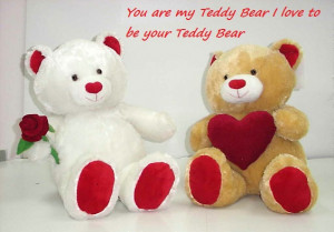 Teddy bear is a faithful friend You can pick him up at either end.