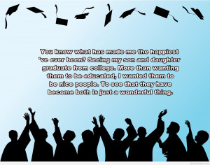 Beautiful graduation background quote